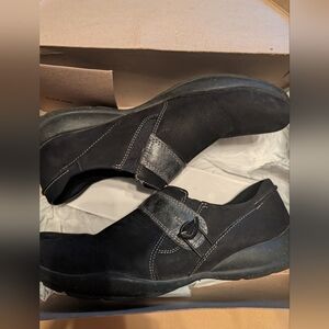 Clark's Collection RooseveltDot Black Leather Shoes